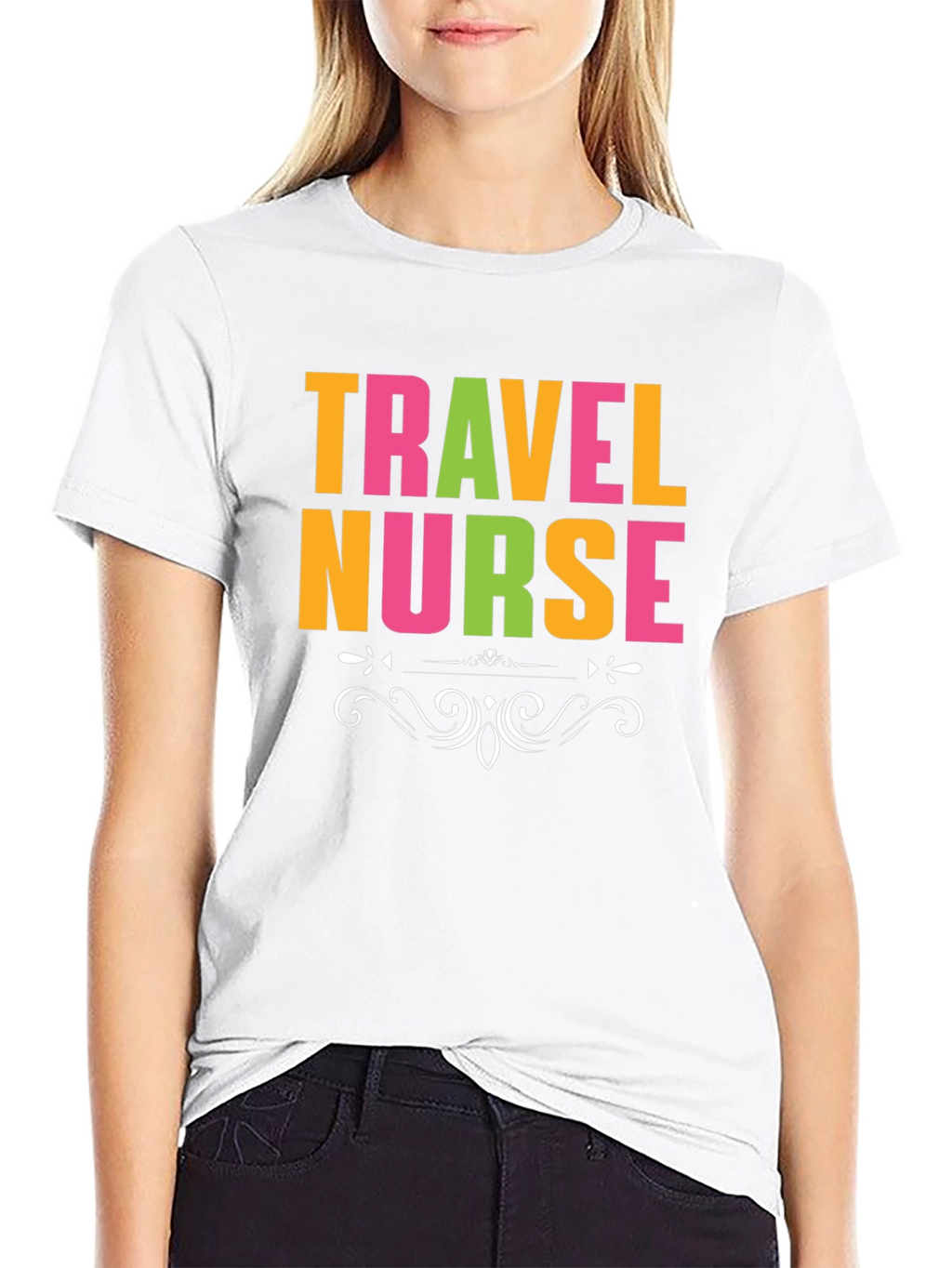 Travel Nurse Graphic T-Shirt - Black