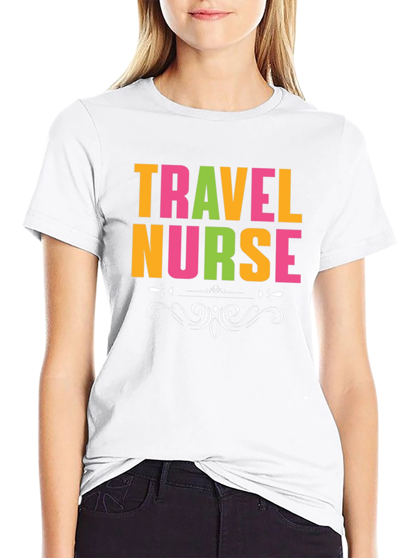 Travel Nurse Graphic T-Shirt - Black