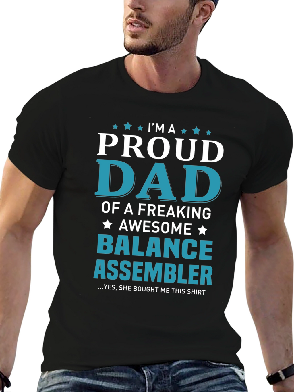 Proud Dad Balance Assembler T-Shirt