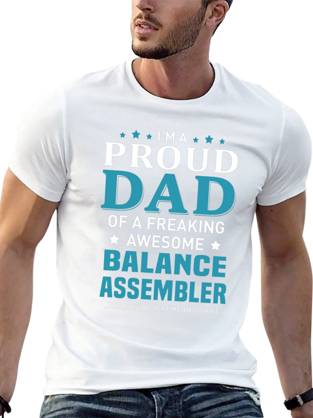 Proud Dad Balance Assembler T-Shirt
