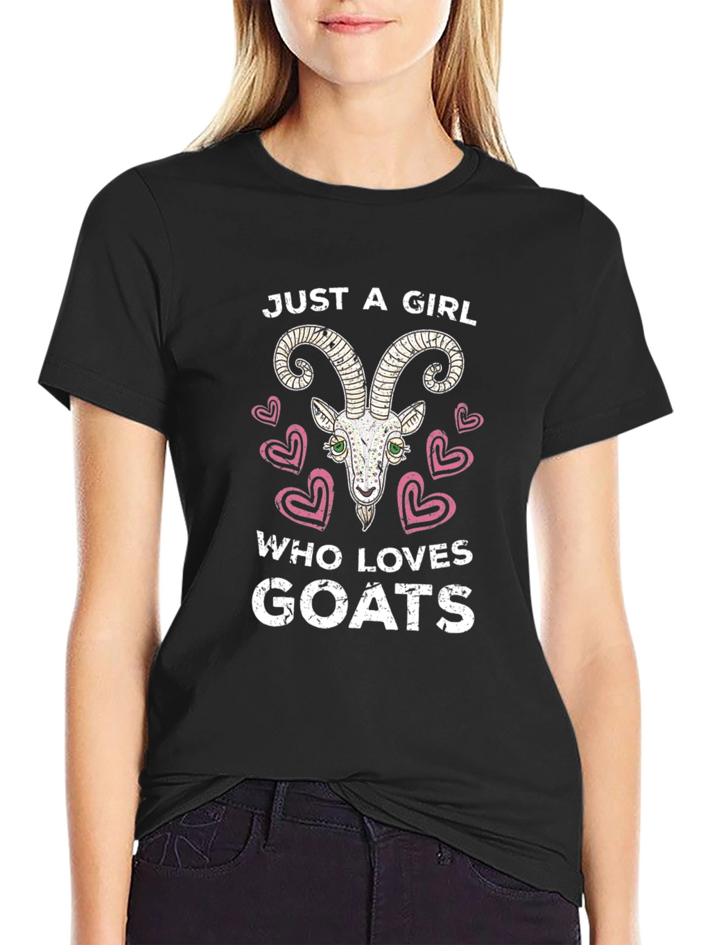 Just A Girl Who Loves Goats Tee
