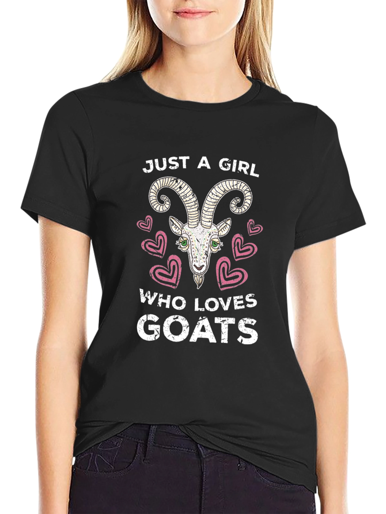 Just A Girl Who Loves Goats Tee