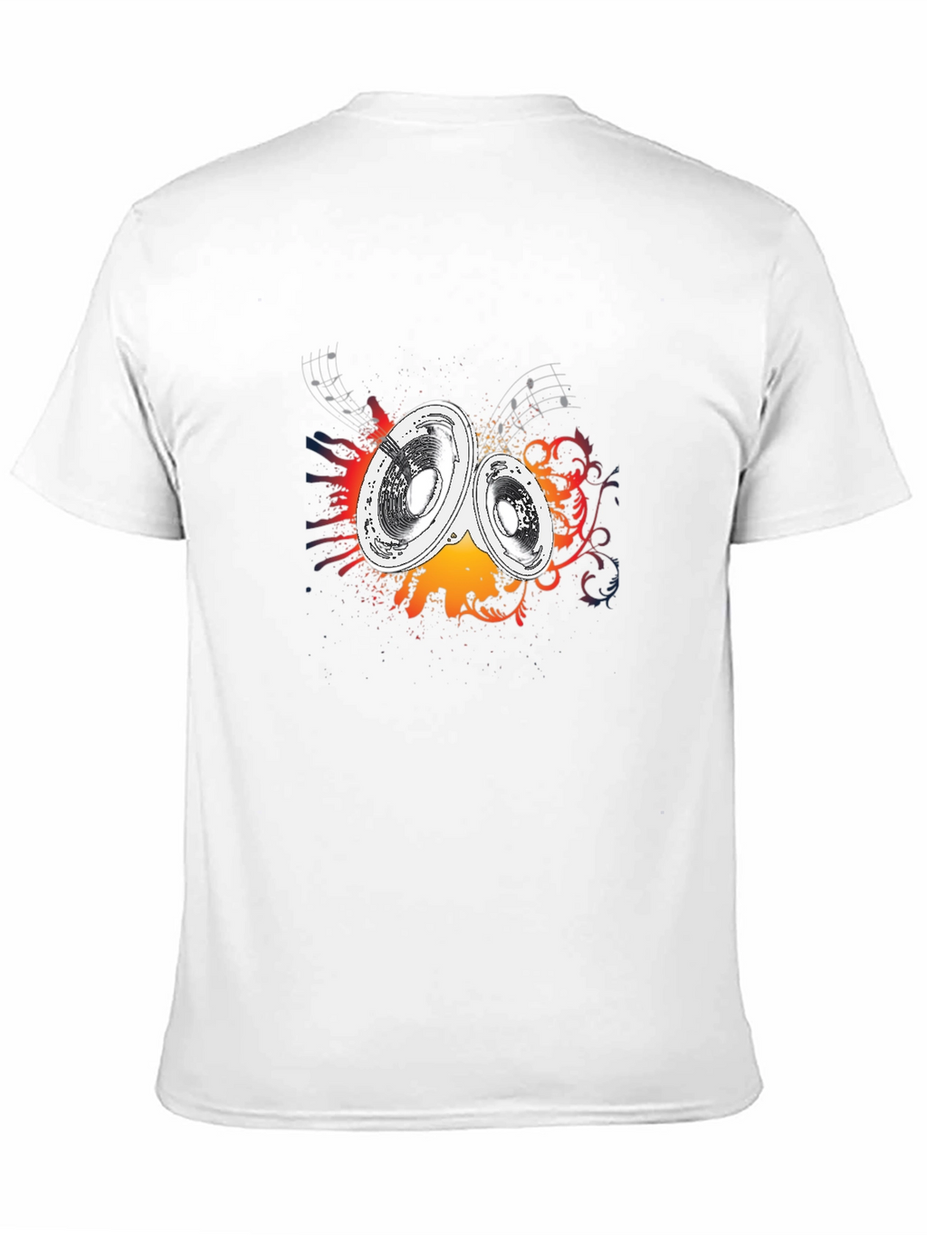Speakers Graphic Tee - Music Inspired Black T-Shirt
