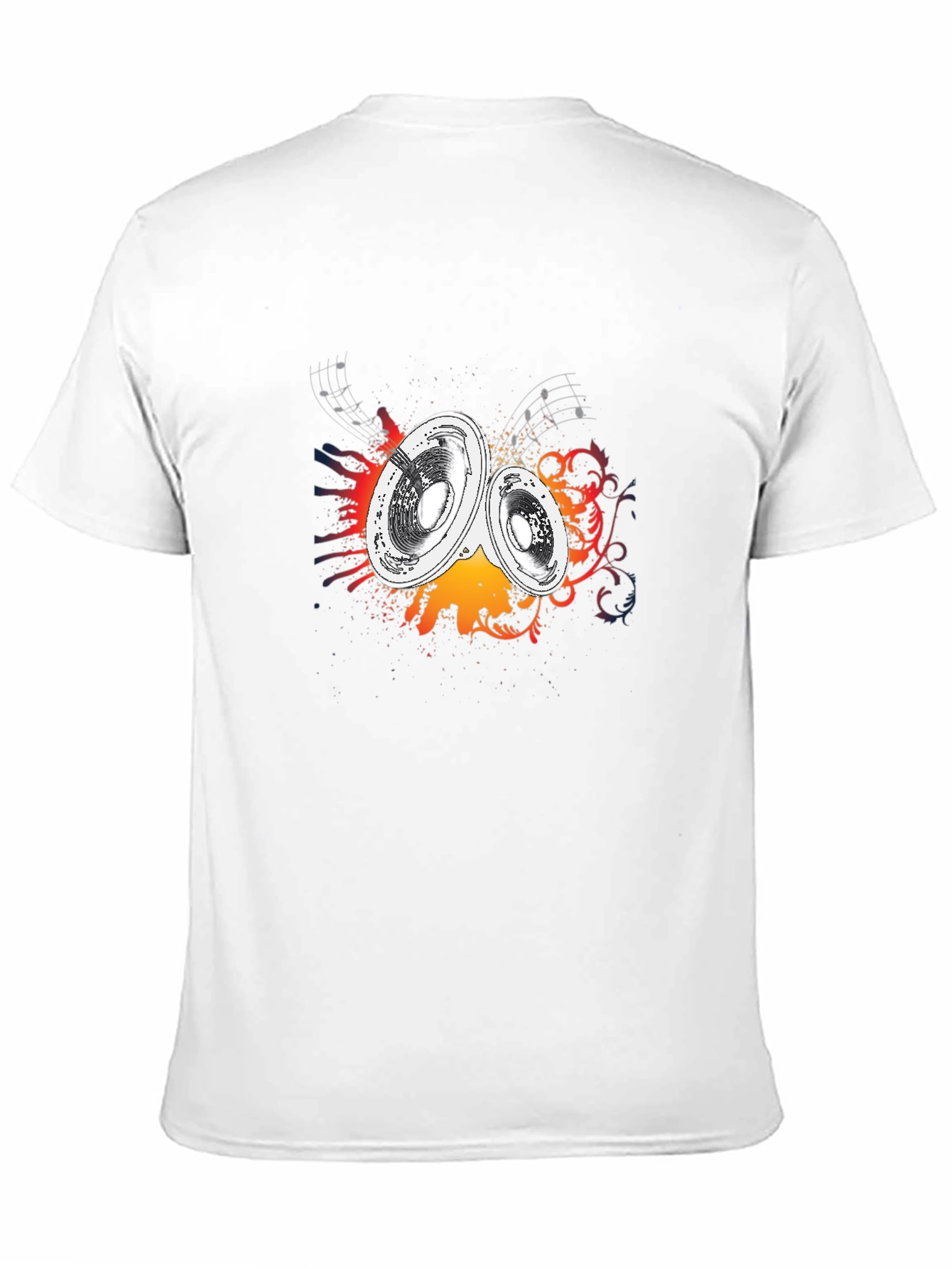 Speakers Graphic Tee - Music Inspired Black T-Shirt