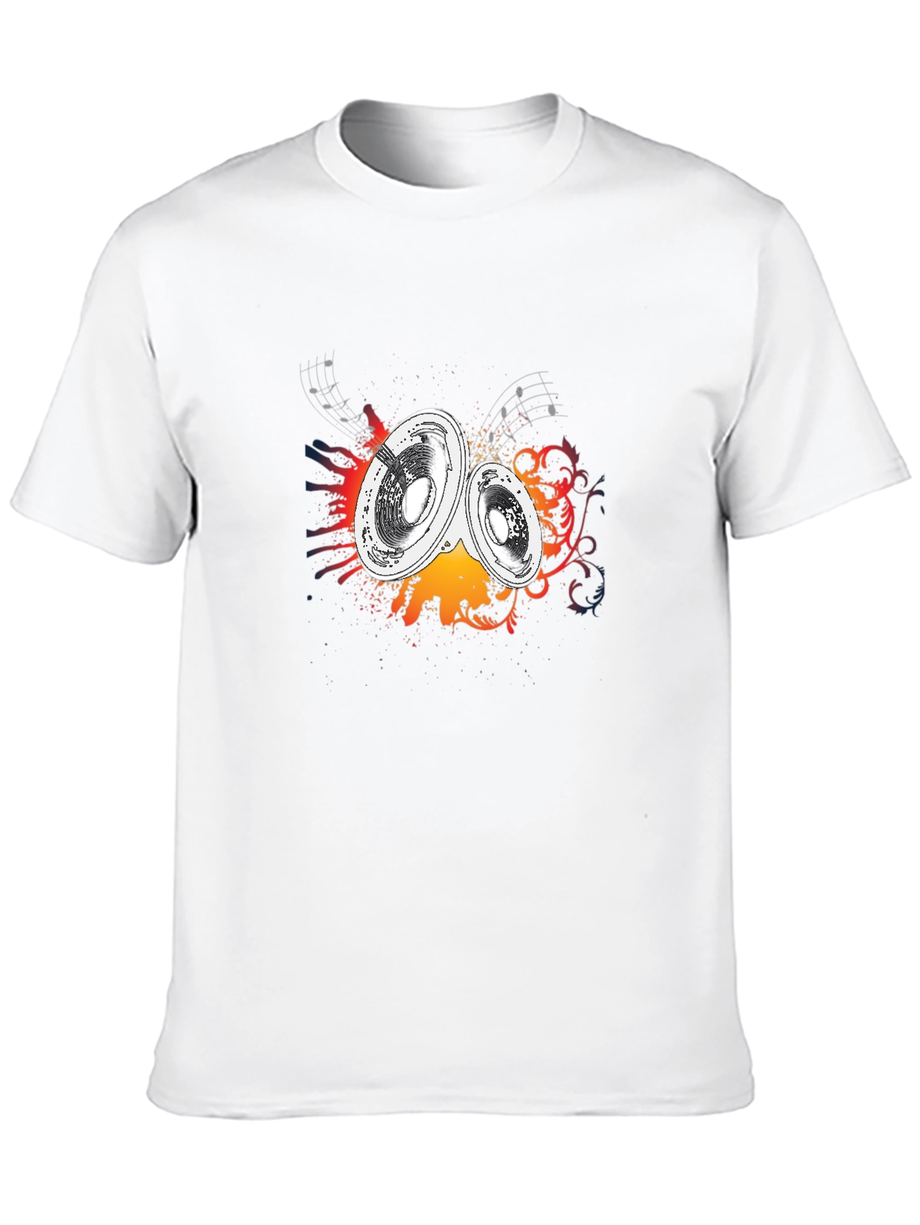 Speakers Graphic Tee - Music Inspired Black T-Shirt