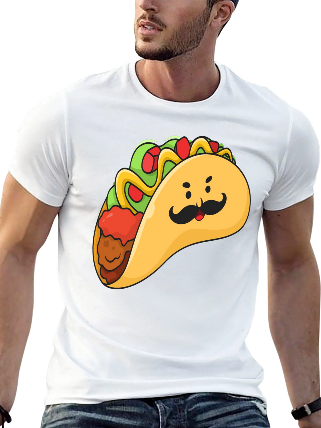 Taco Man Graphic Tee - Funny Foodie T-Shirt