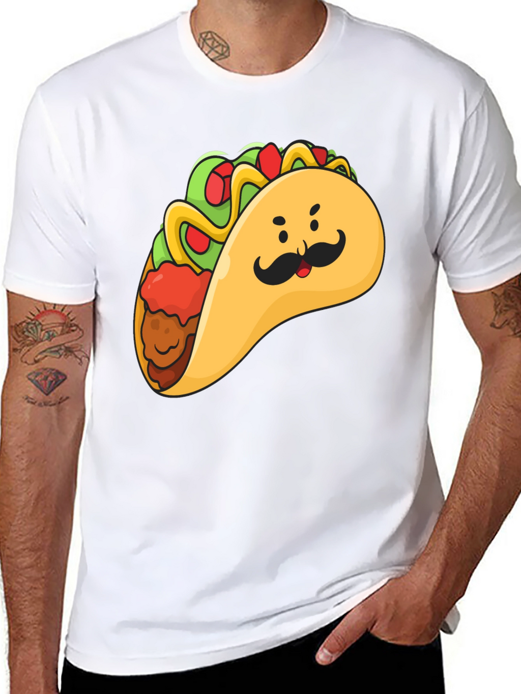 Taco Man Graphic Tee - Funny Foodie T-Shirt