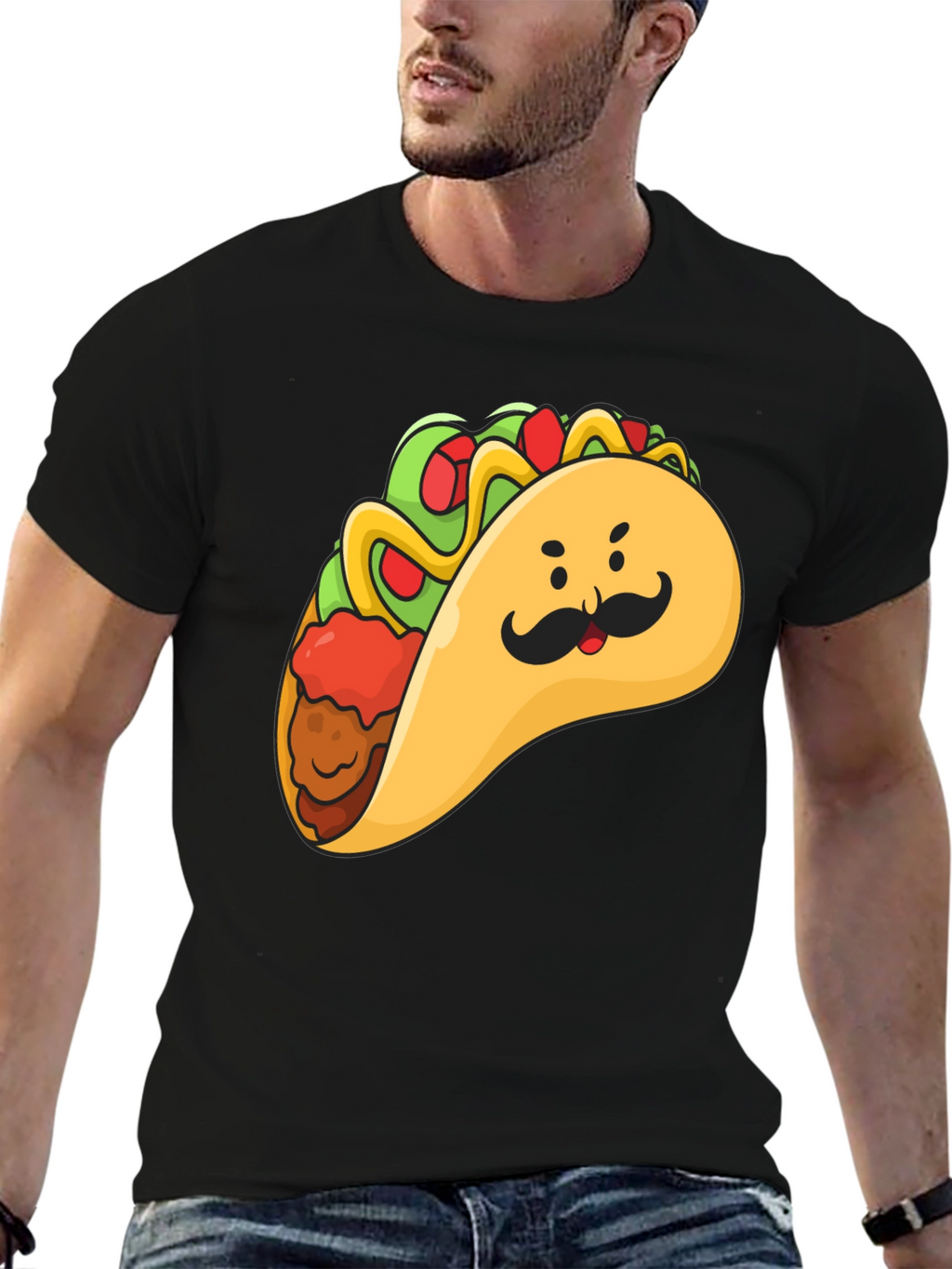 Taco Man Graphic Tee - Funny Foodie T-Shirt