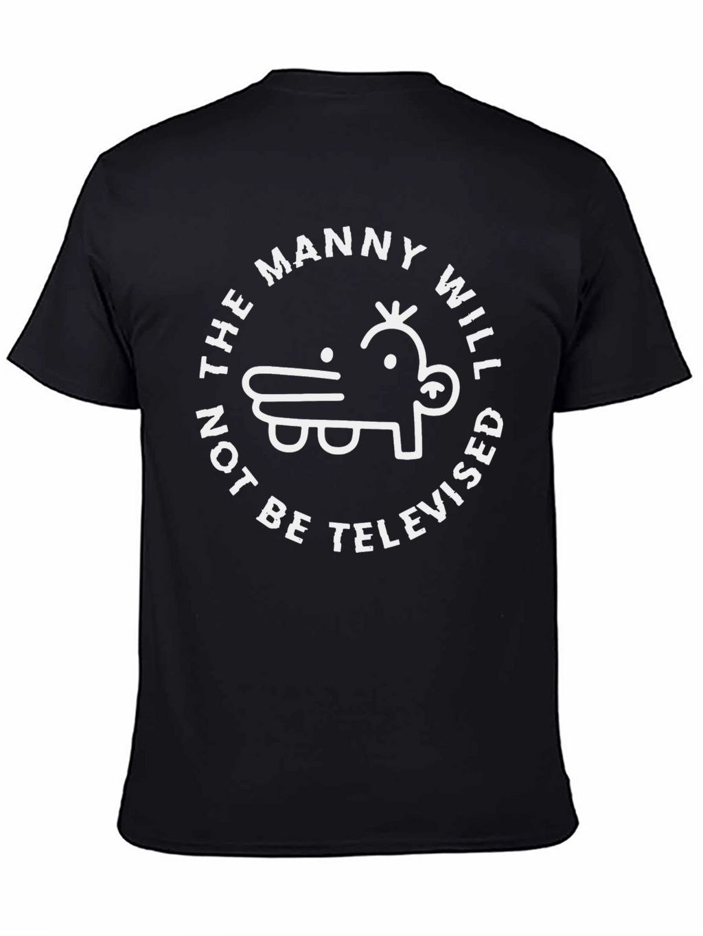 Manny Will Not Be Televised Black T-Shirt