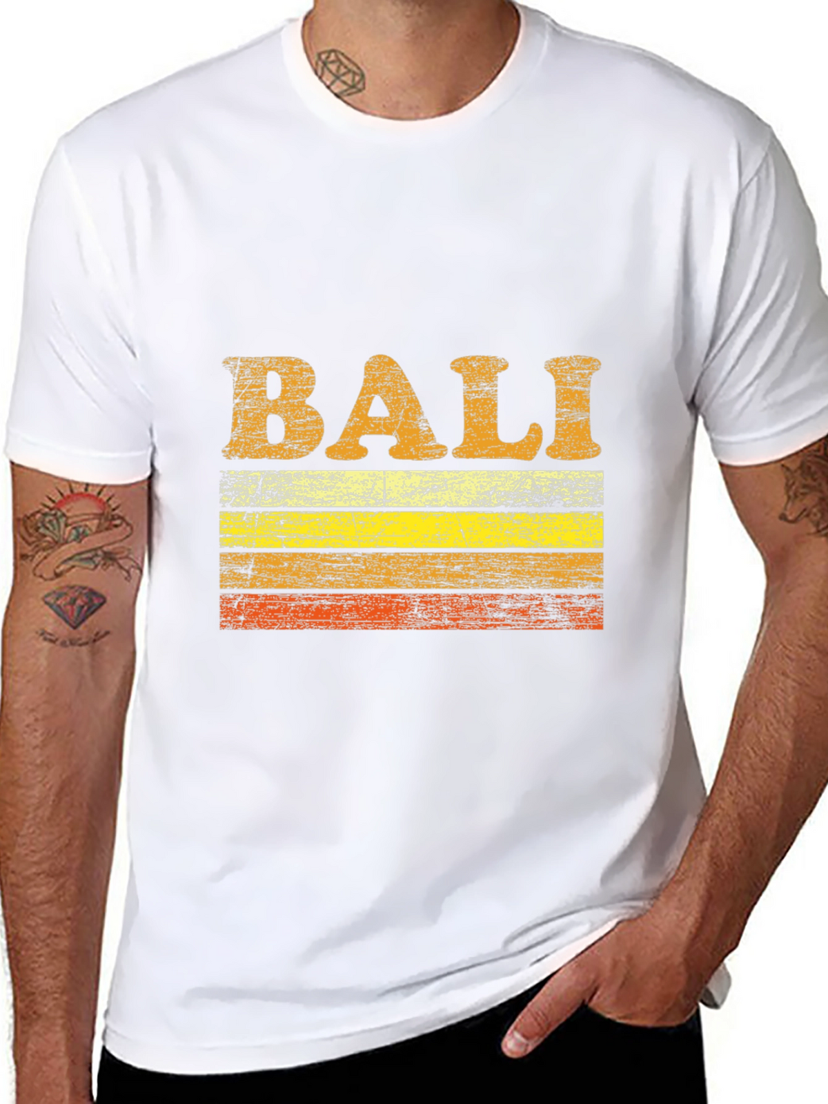 Vintage Bali Graphic T-Shirt - Retro Style Black Tee