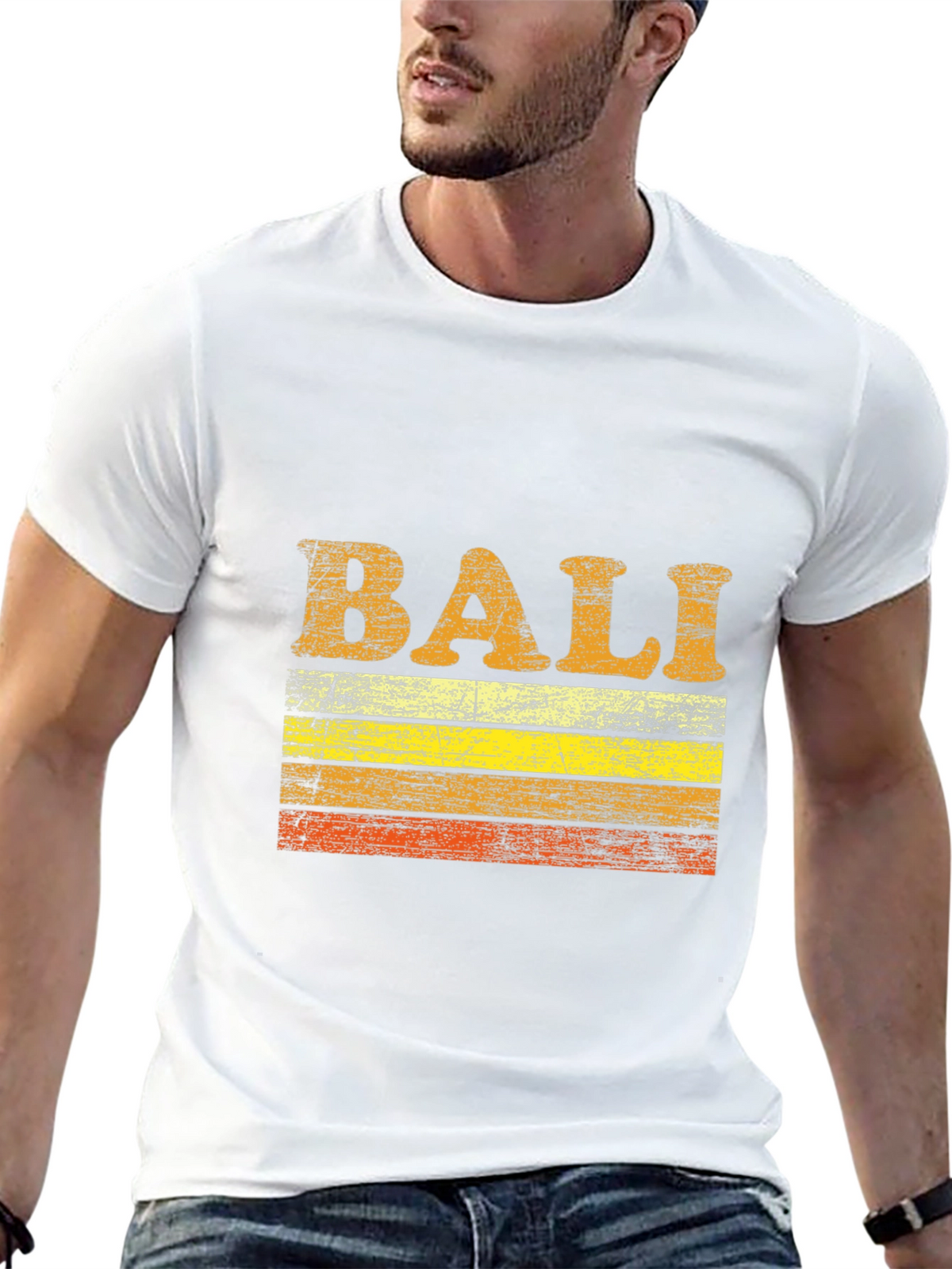 Vintage Bali Graphic T-Shirt - Retro Style Black Tee