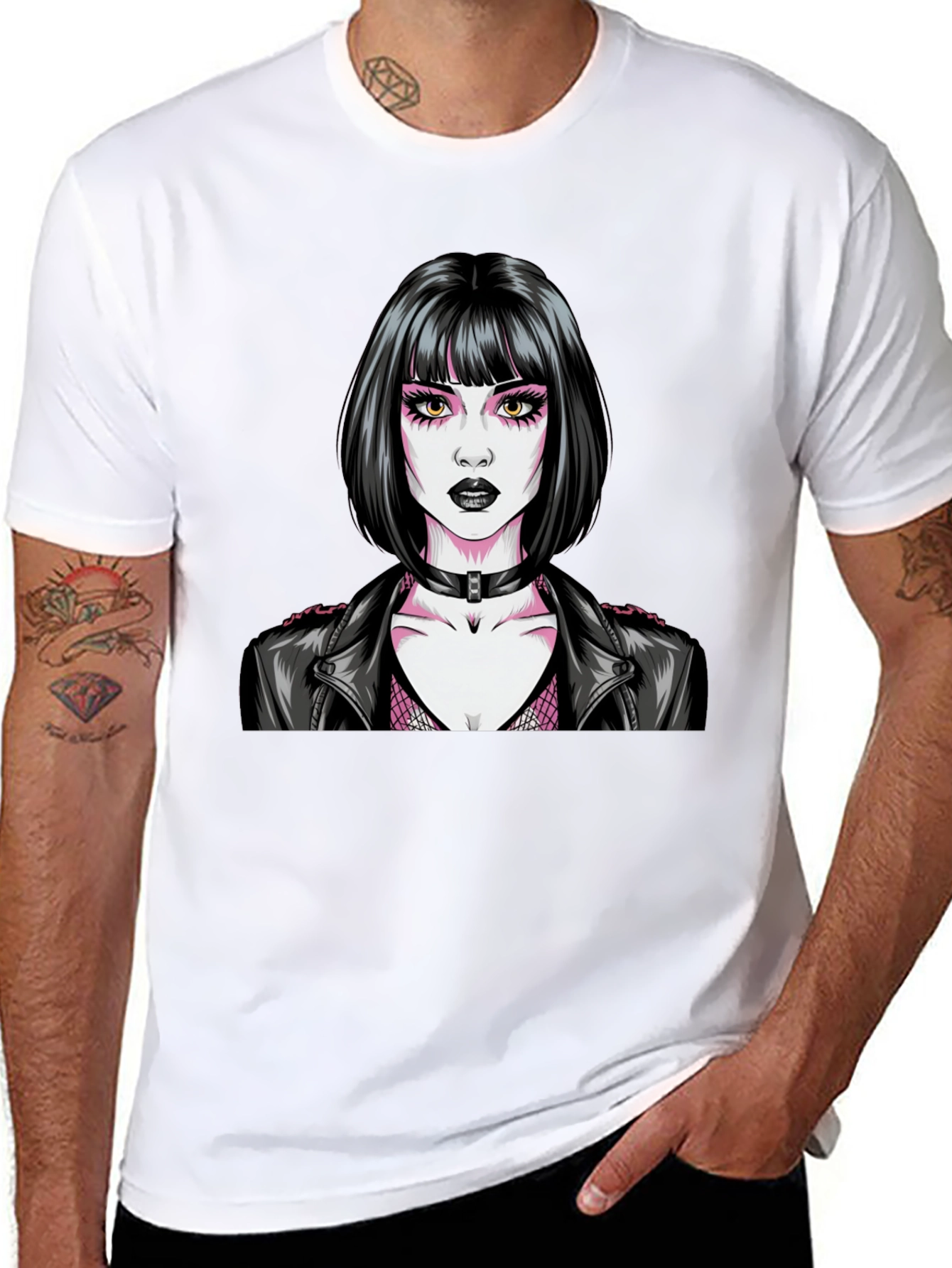 Gothic Girl T-Shirt - Edgy Graphic Tee