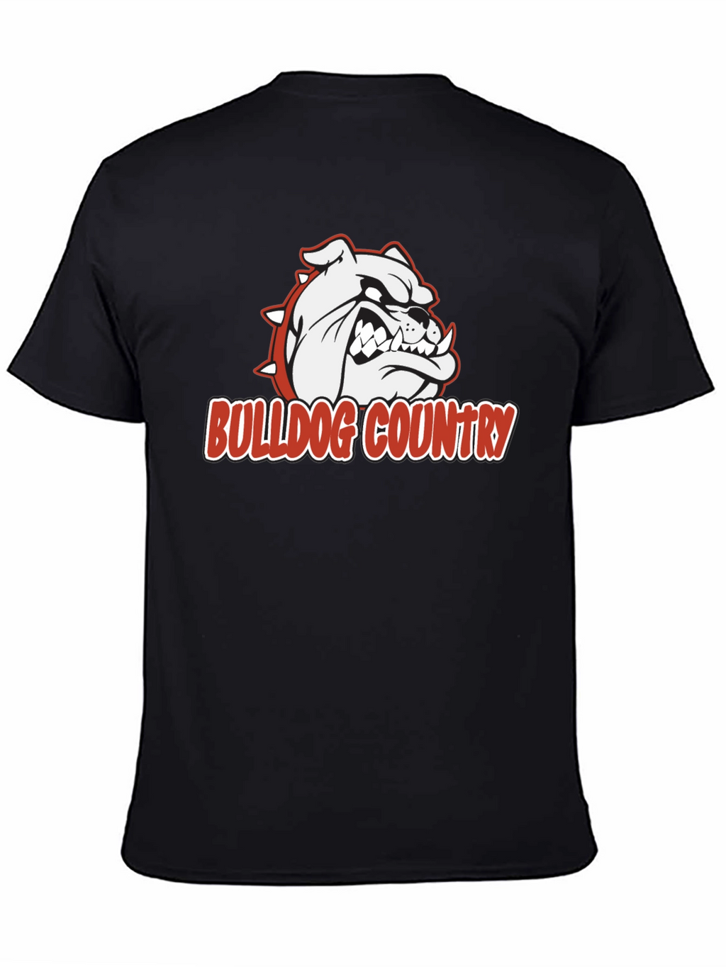Bulldog Country Graphic T-Shirt - Black Cotton Tee