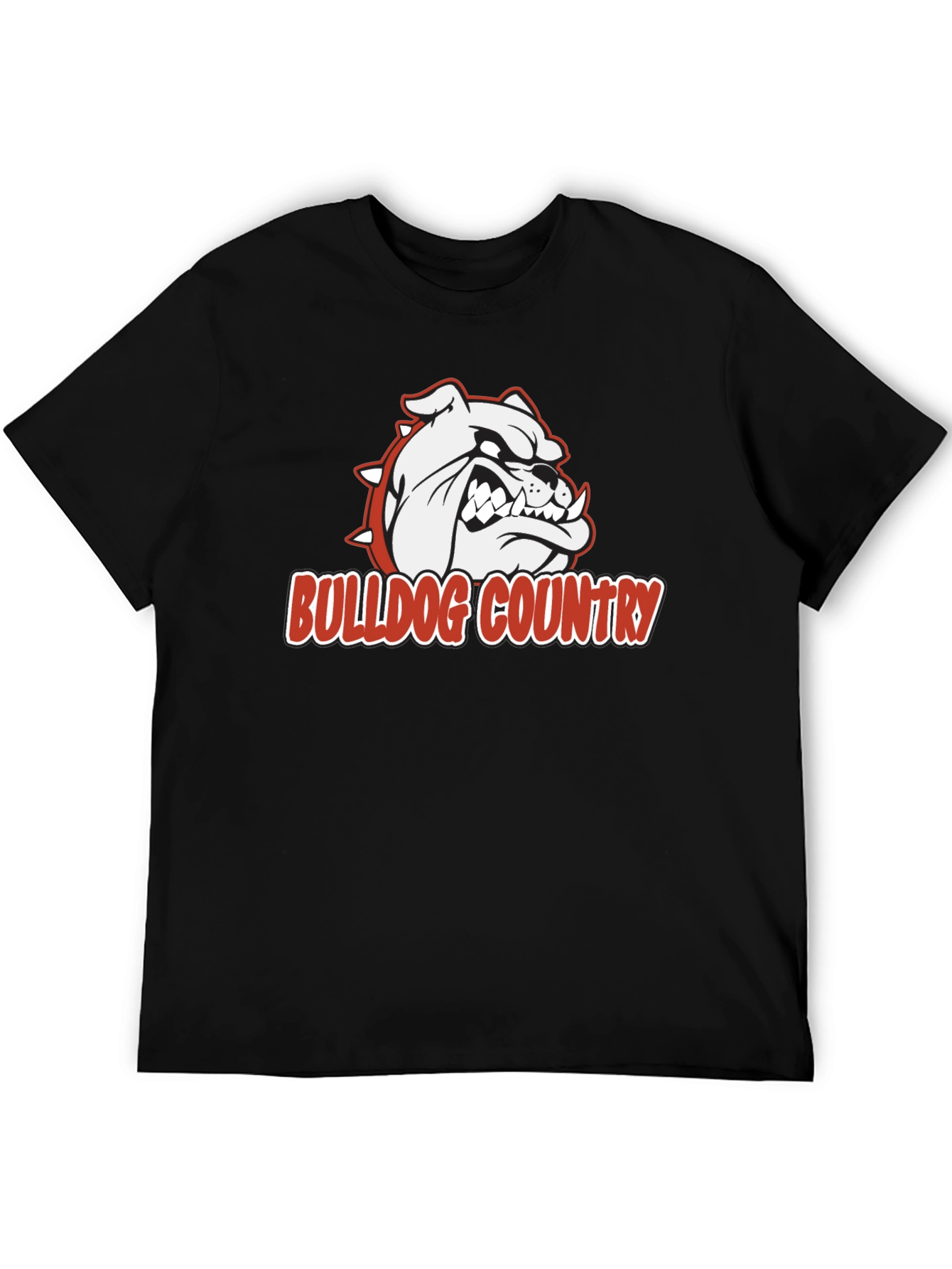Bulldog Country Graphic T-Shirt - Black Cotton Tee