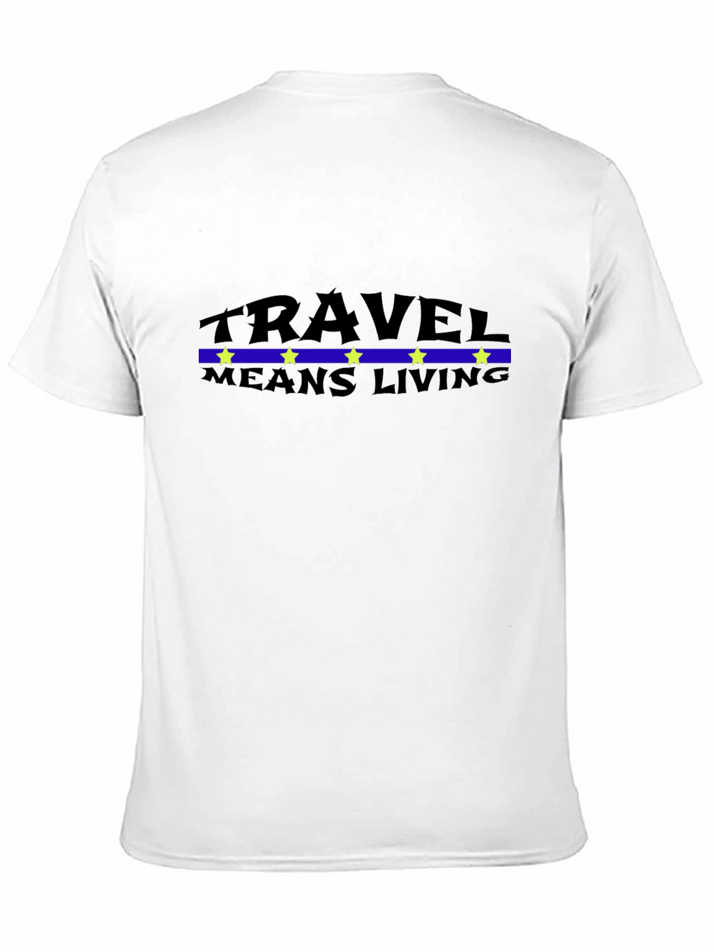 Travel Means Living Black T-Shirt