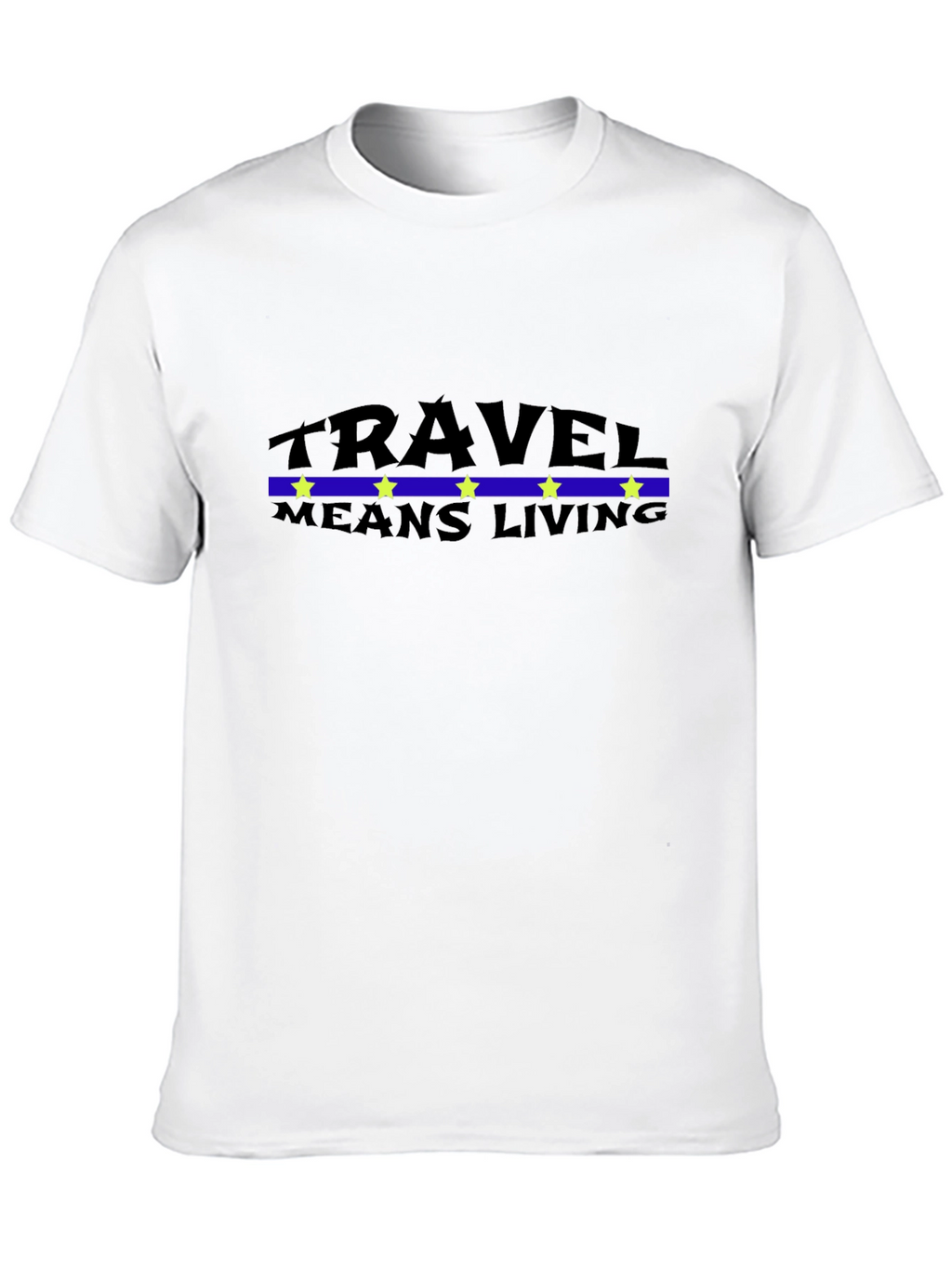 Travel Means Living Black T-Shirt