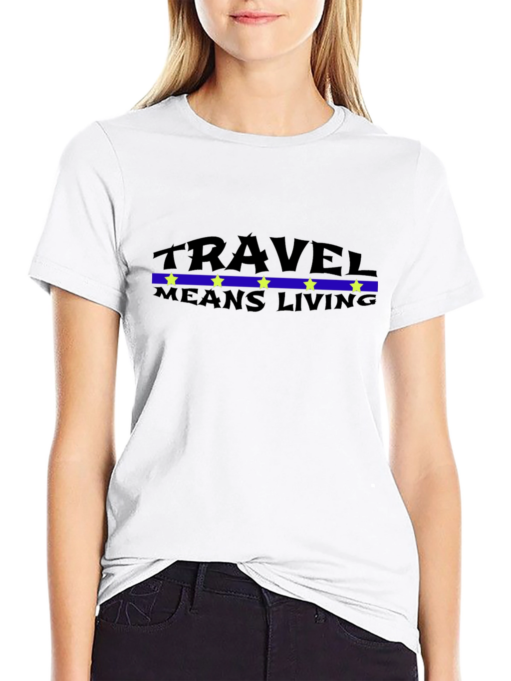 Travel Means Living Black T-Shirt
