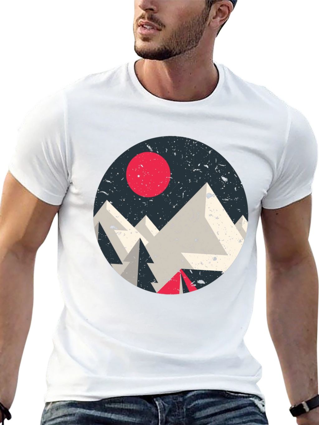 Geometric Mountain T-Shirt