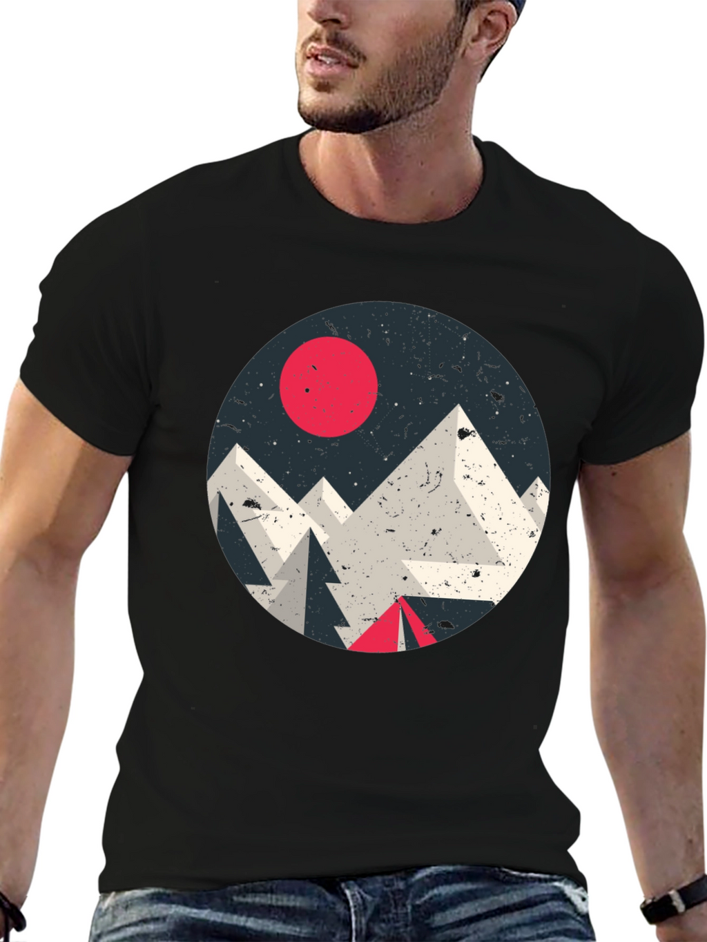 Geometric Mountain T-Shirt