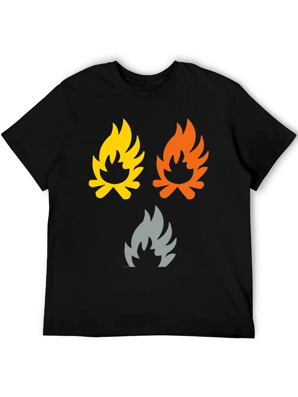 Campfire Flames Graphic Tee - Soft Cotton Shirt