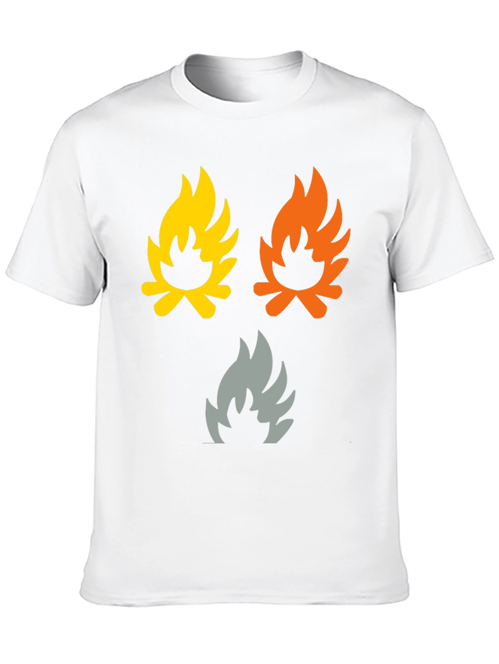 Campfire Flames Graphic Tee - Soft Cotton Shirt