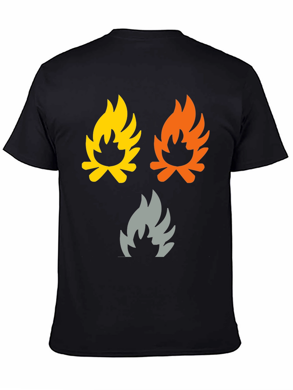 Campfire Flames Graphic Tee - Soft Cotton Shirt