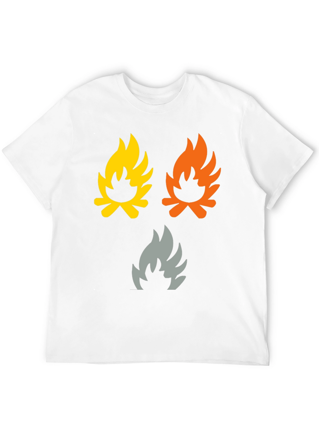 Campfire Flames Graphic Tee - Soft Cotton Shirt