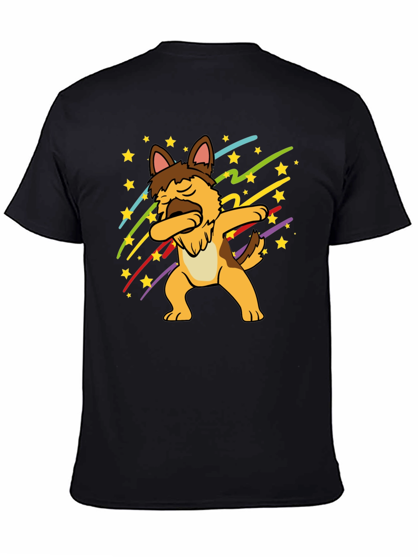 Dabbing German Shepherd Graphic T-Shirt