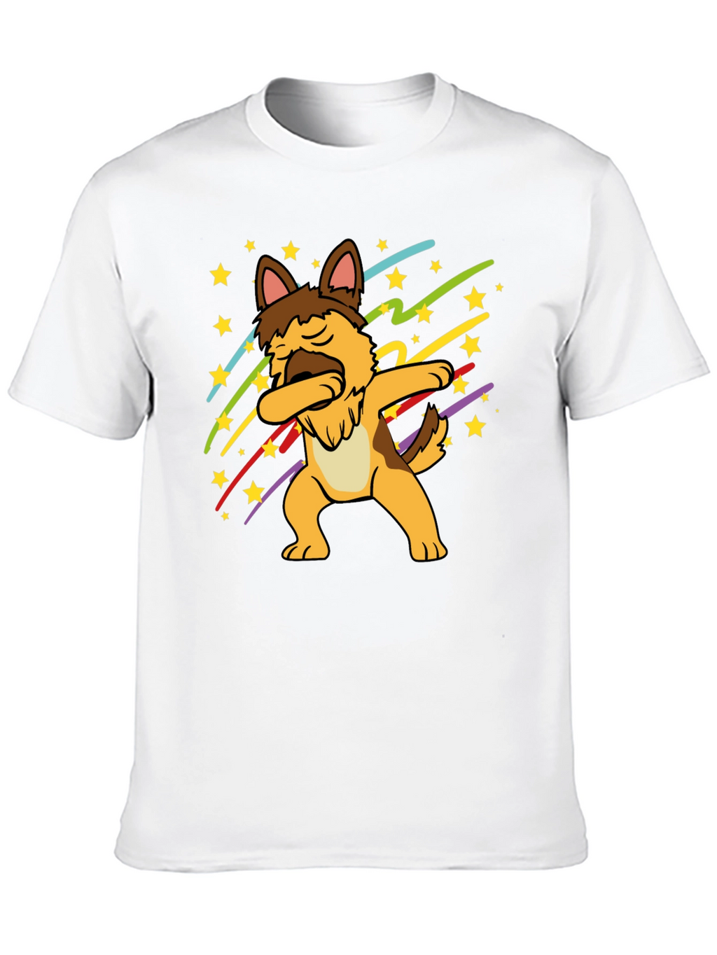 Dabbing German Shepherd Graphic T-Shirt