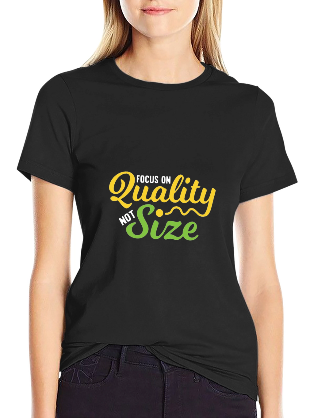 Focus on Quality Black T-Shirt