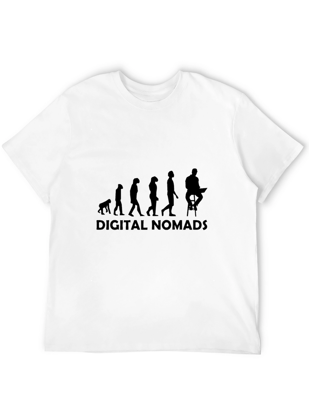 Digital Nomads Evolution Black T-Shirt
