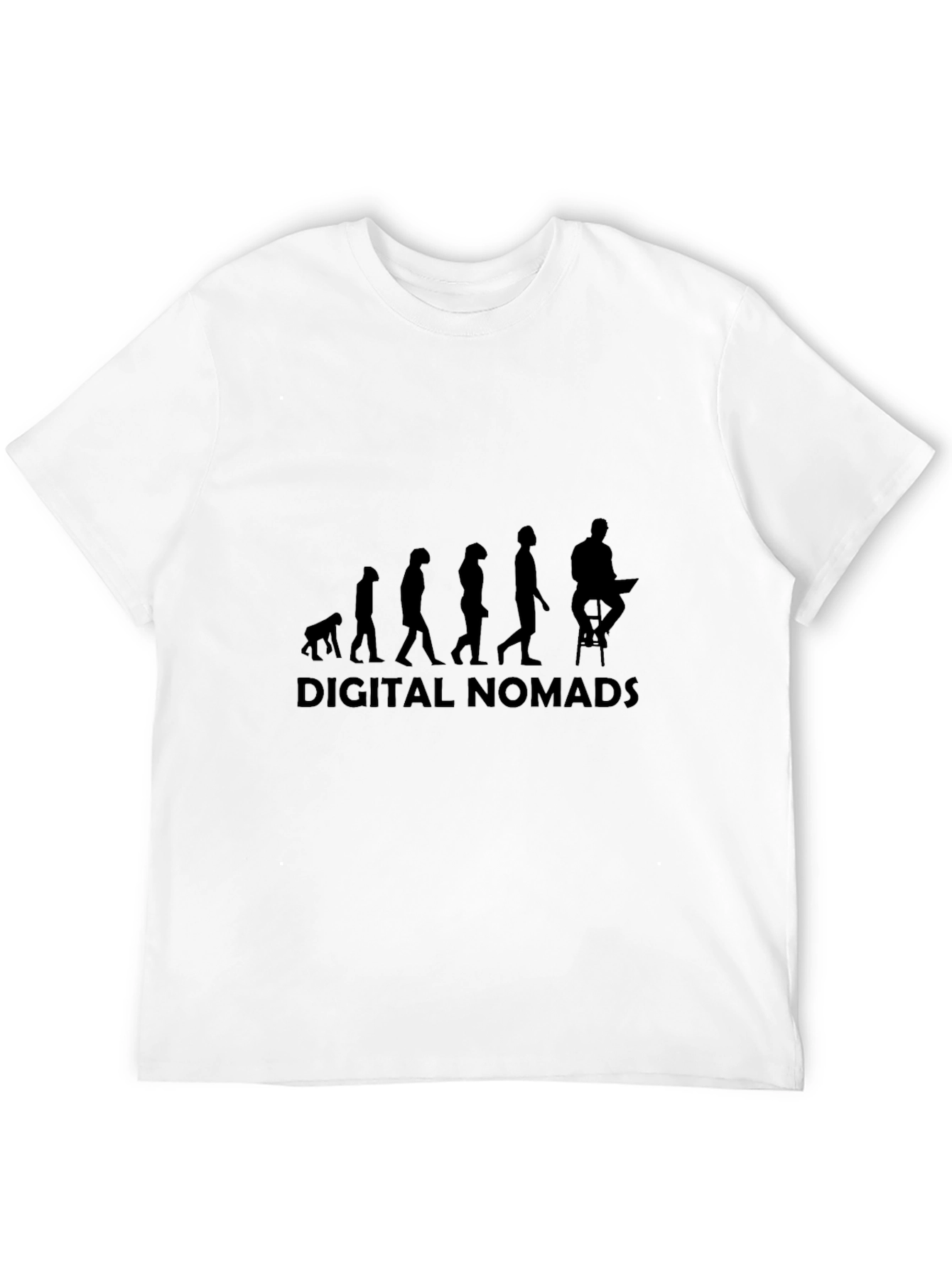 Digital Nomads Evolution Black T-Shirt