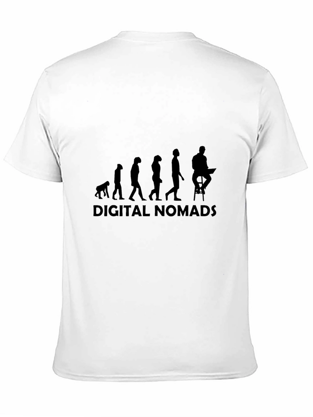 Digital Nomads Evolution Black T-Shirt