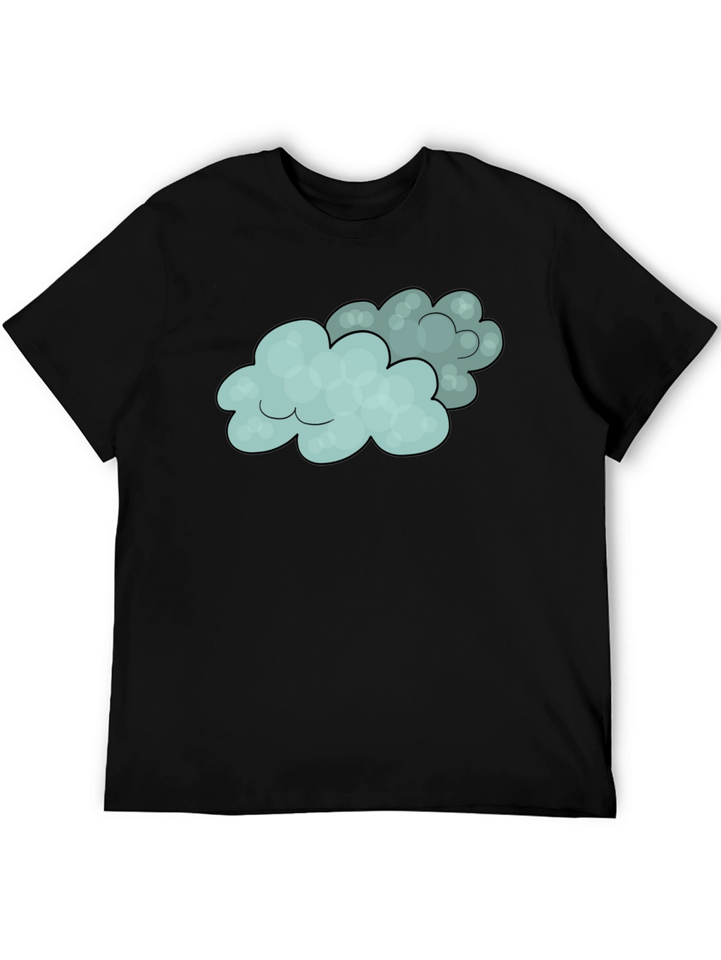 Cloud Graphic Black Tee
