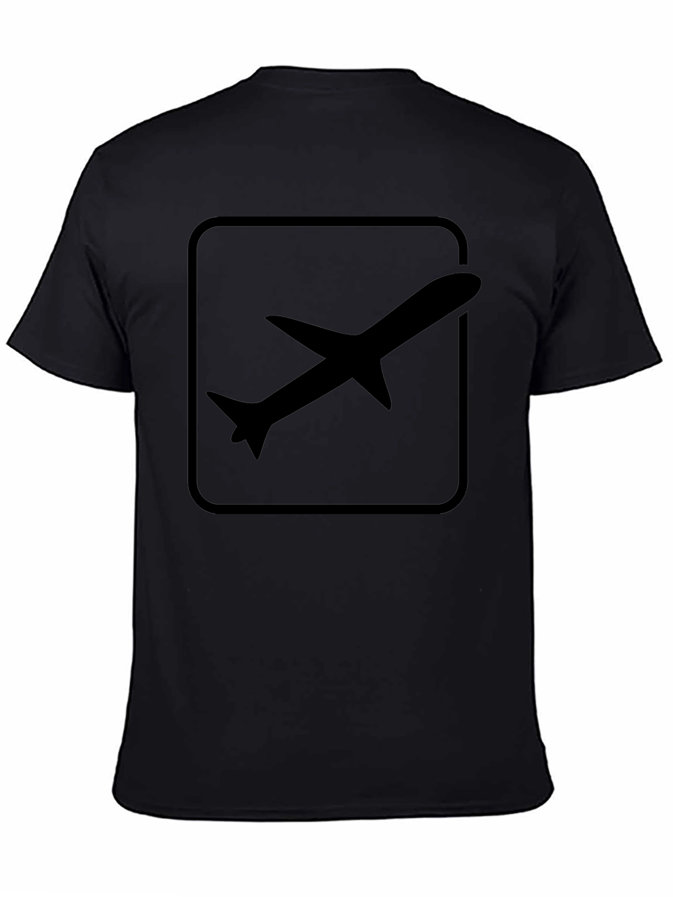 Airplane Graphic T-Shirt - Black