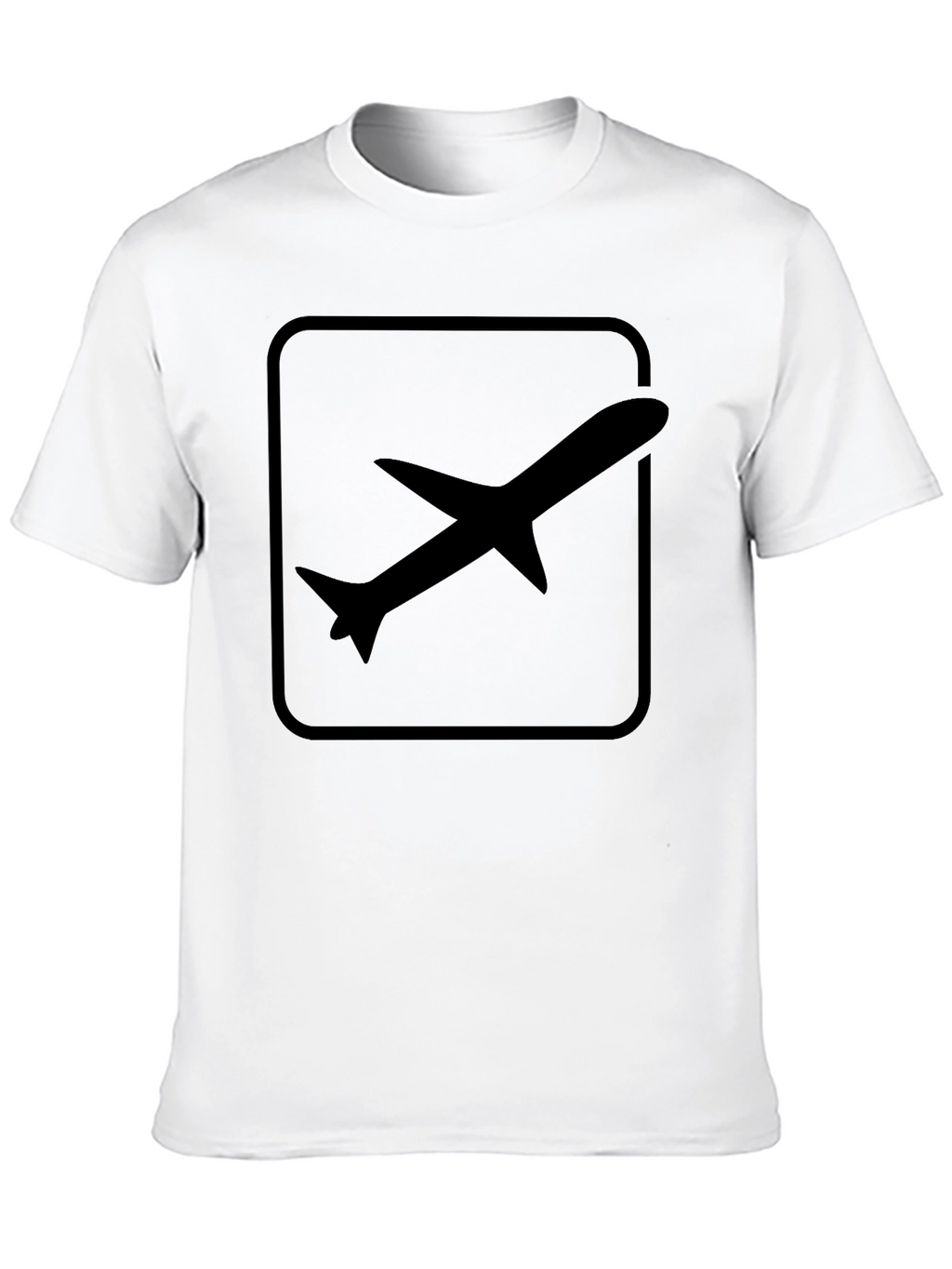 Airplane Graphic T-Shirt - Black