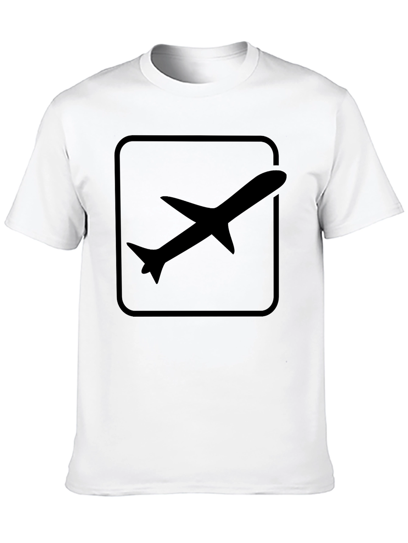 Airplane Graphic T-Shirt - Black