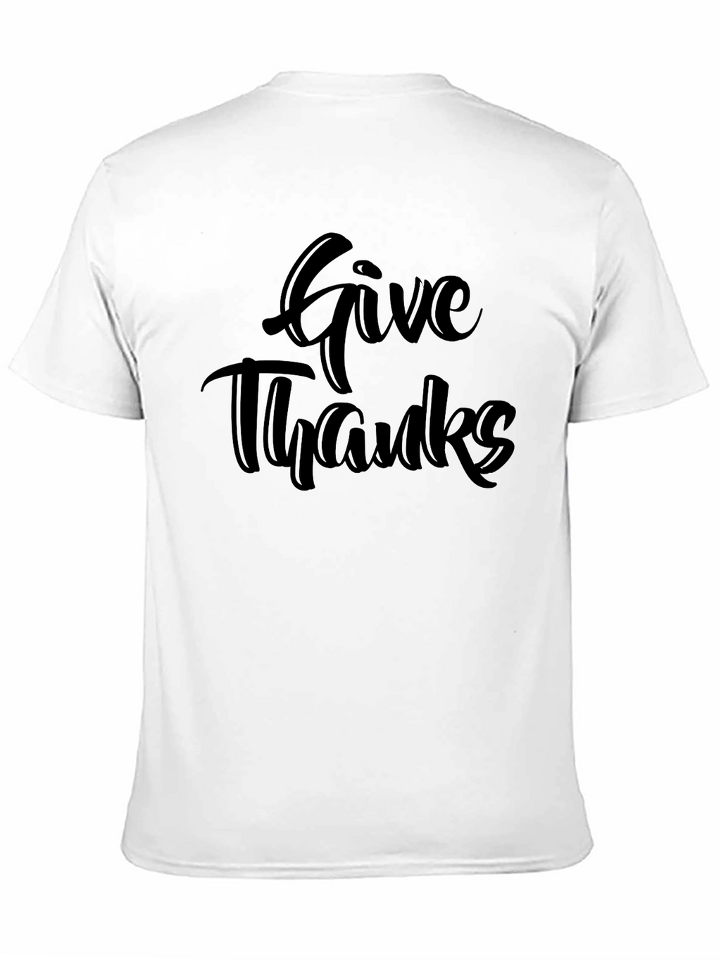 Give Thanks Black T-Shirt