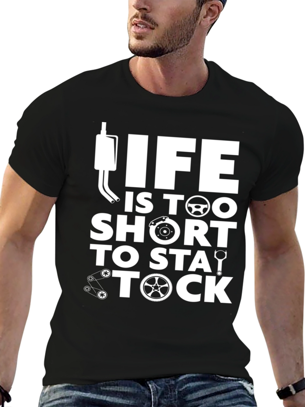 Life Is Too Short To Stay Stock T-Shirt