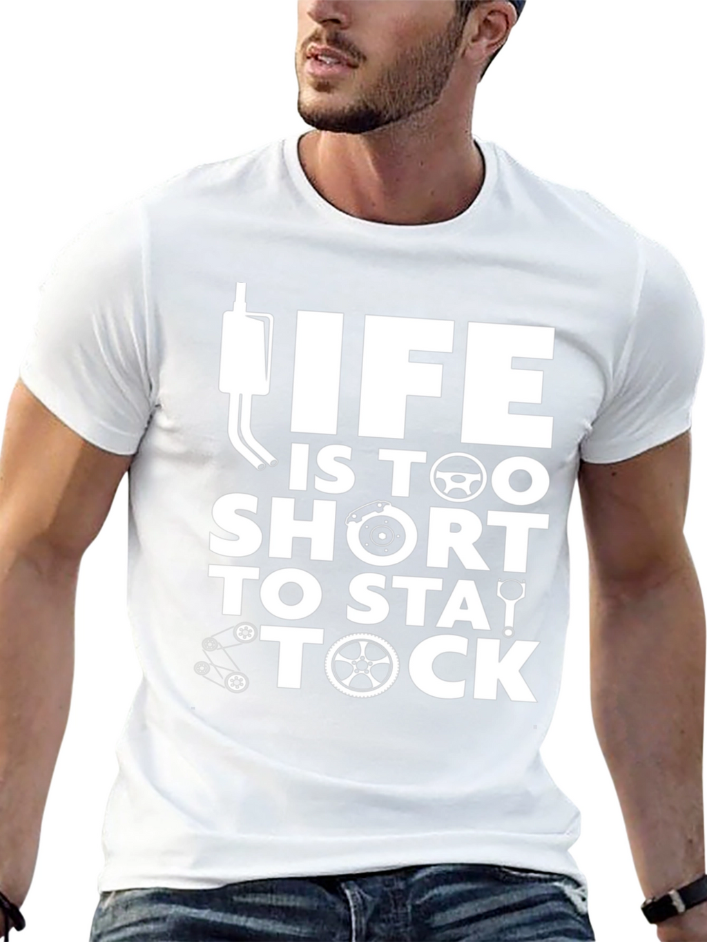 Life Is Too Short To Stay Stock T-Shirt