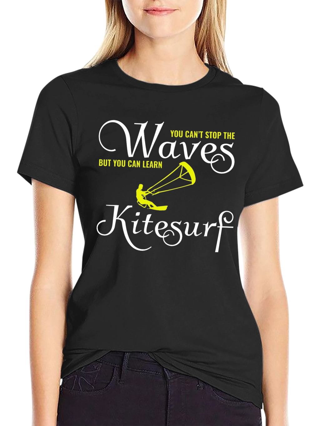 Kitesurf Waves Graphic Tee - Learn to Ride!