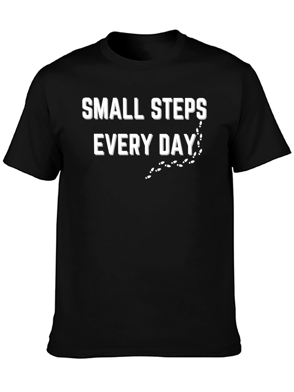 Small Steps Everyday Black T-Shirt