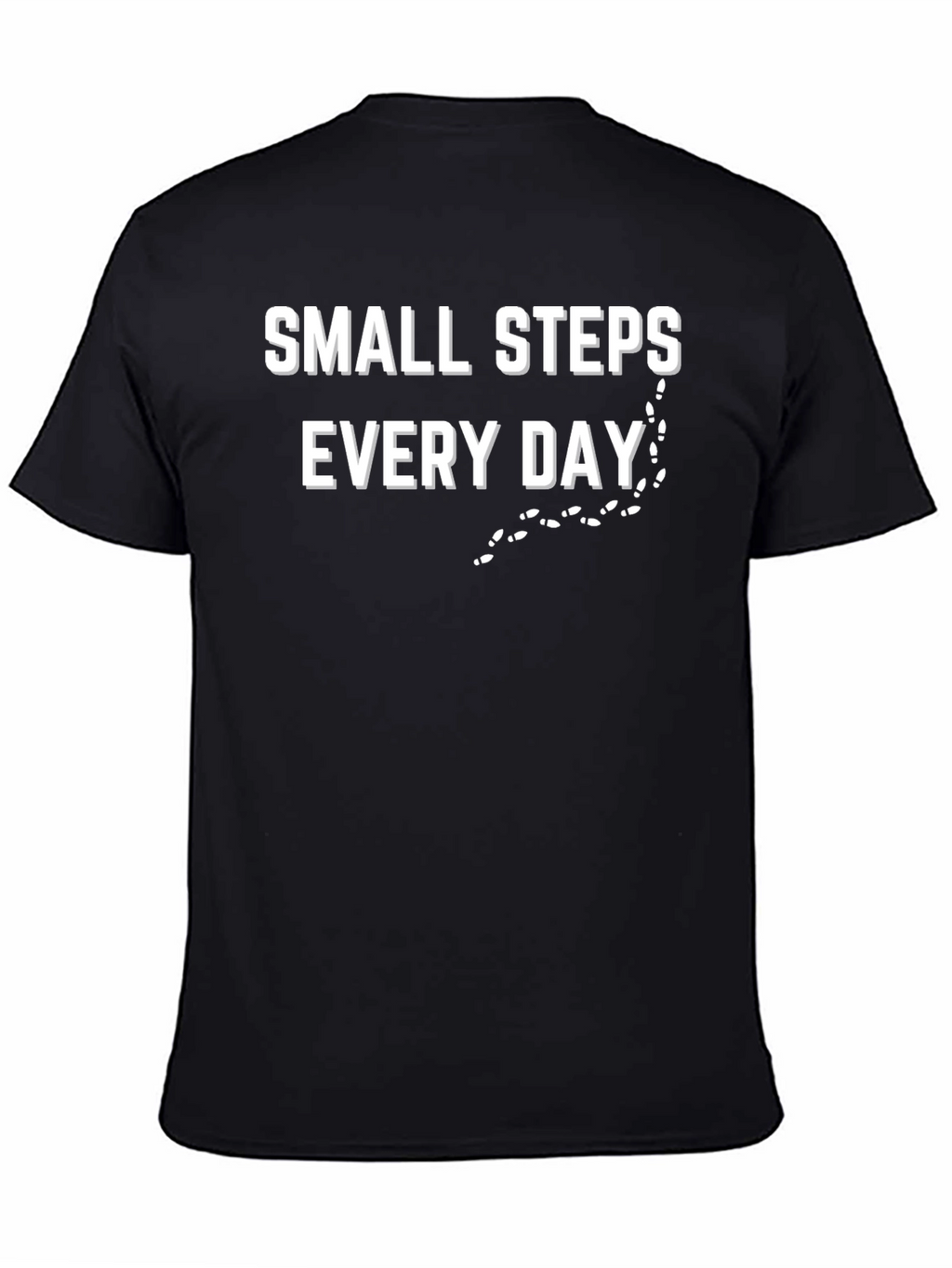 Small Steps Everyday Black T-Shirt