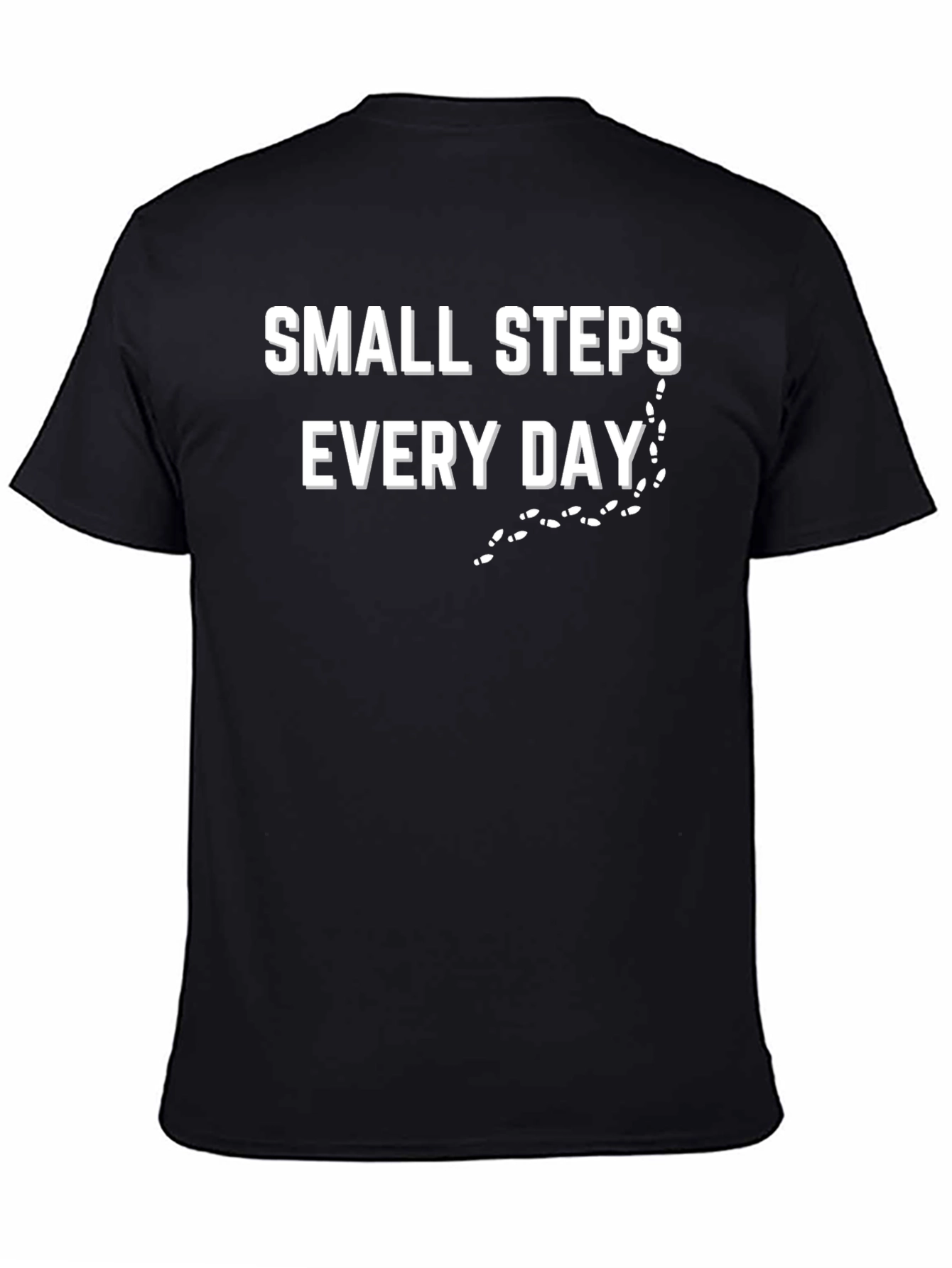 Small Steps Everyday Black T-Shirt