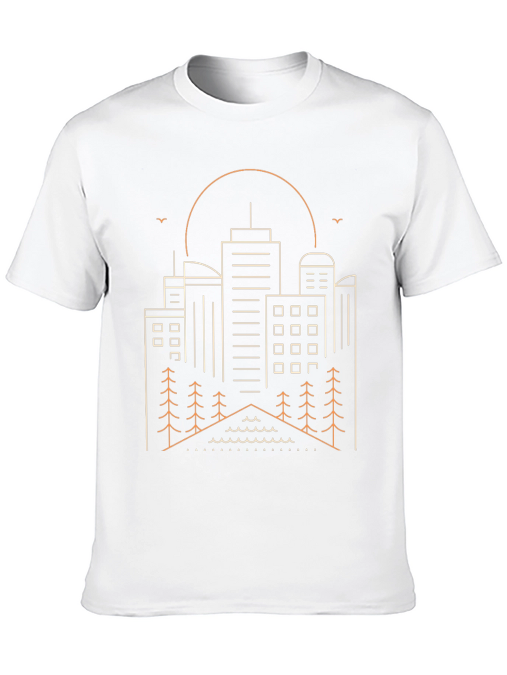 Cityscape Outline Graphic T-Shirt