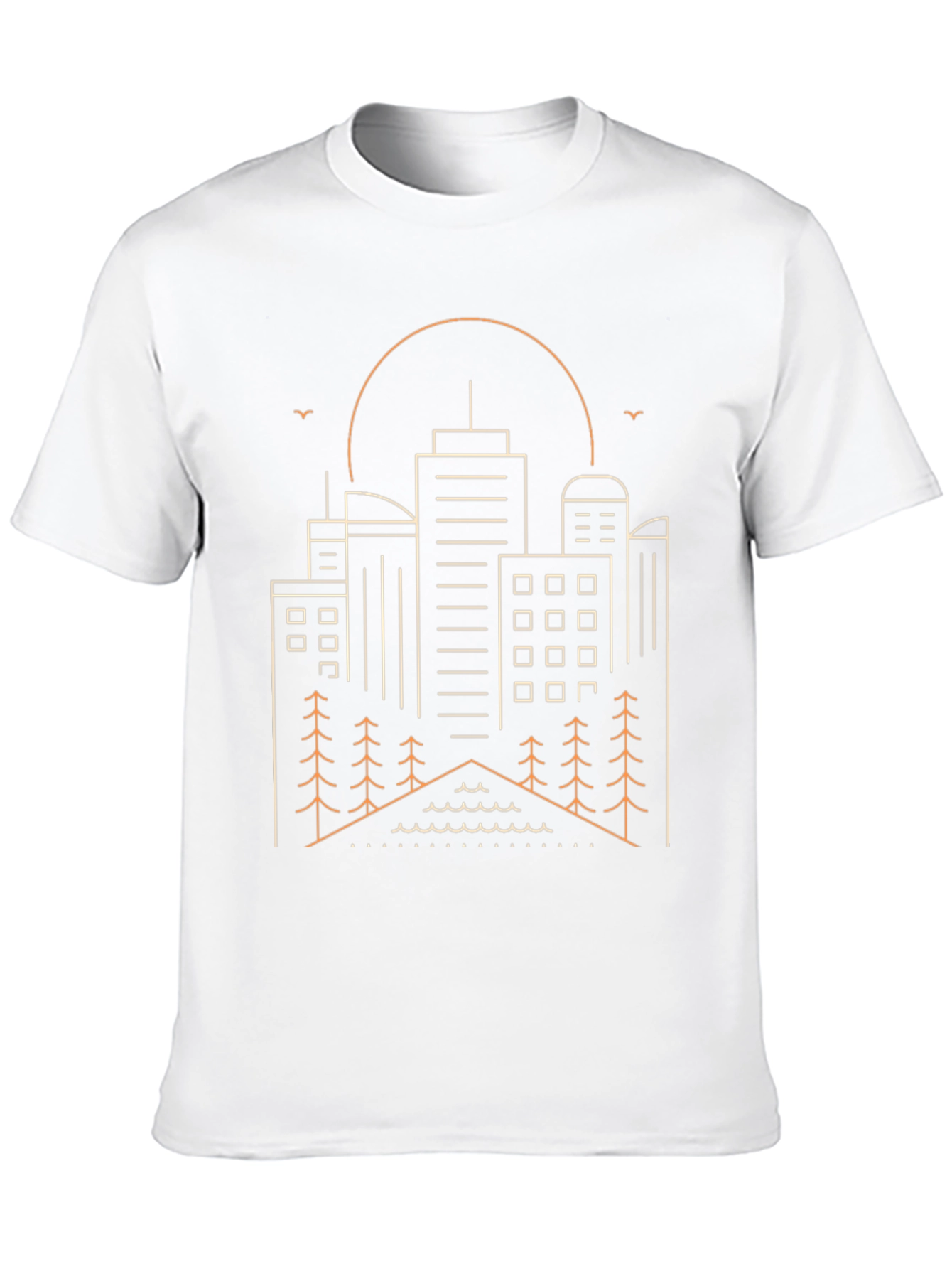 Cityscape Outline Graphic T-Shirt