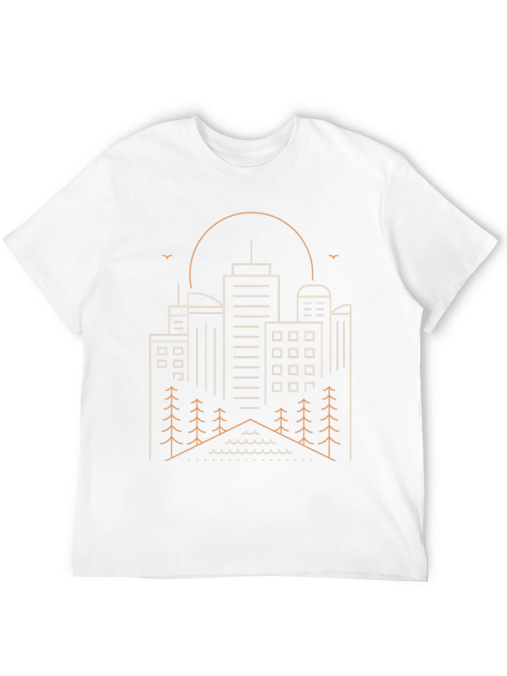 Cityscape Outline Graphic T-Shirt