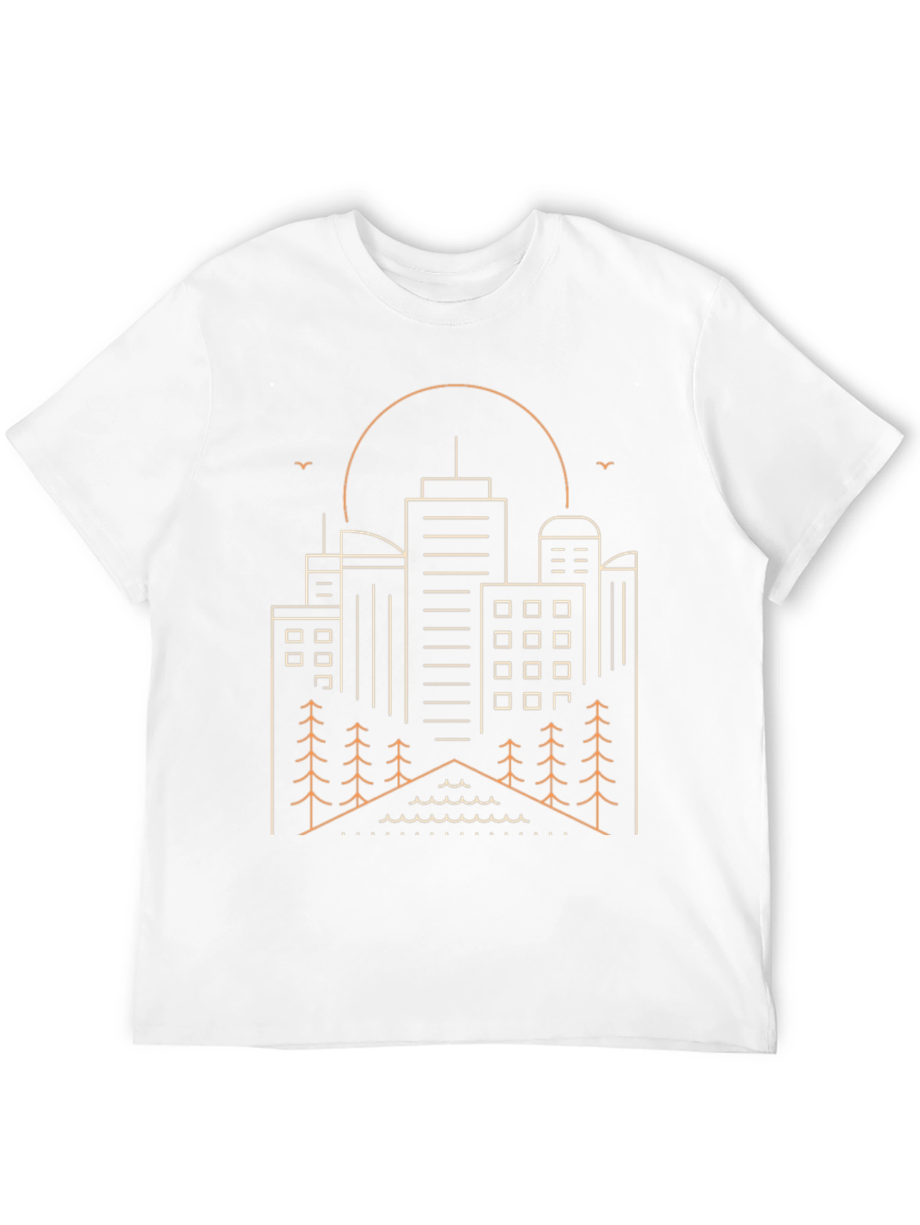 Cityscape Outline Graphic T-Shirt