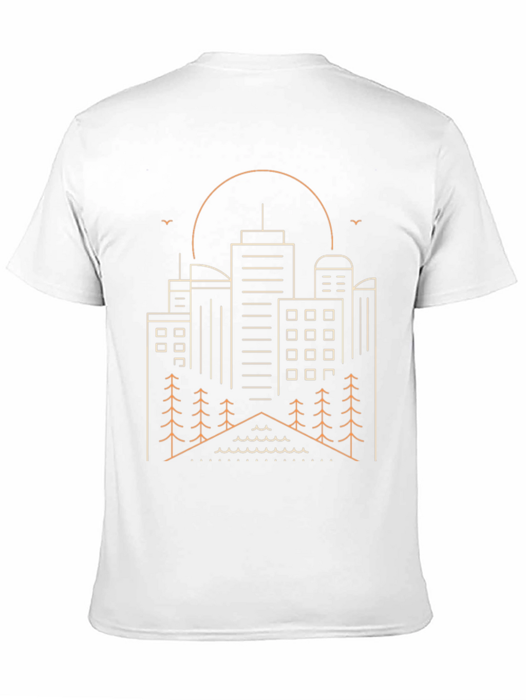 Cityscape Outline Graphic T-Shirt