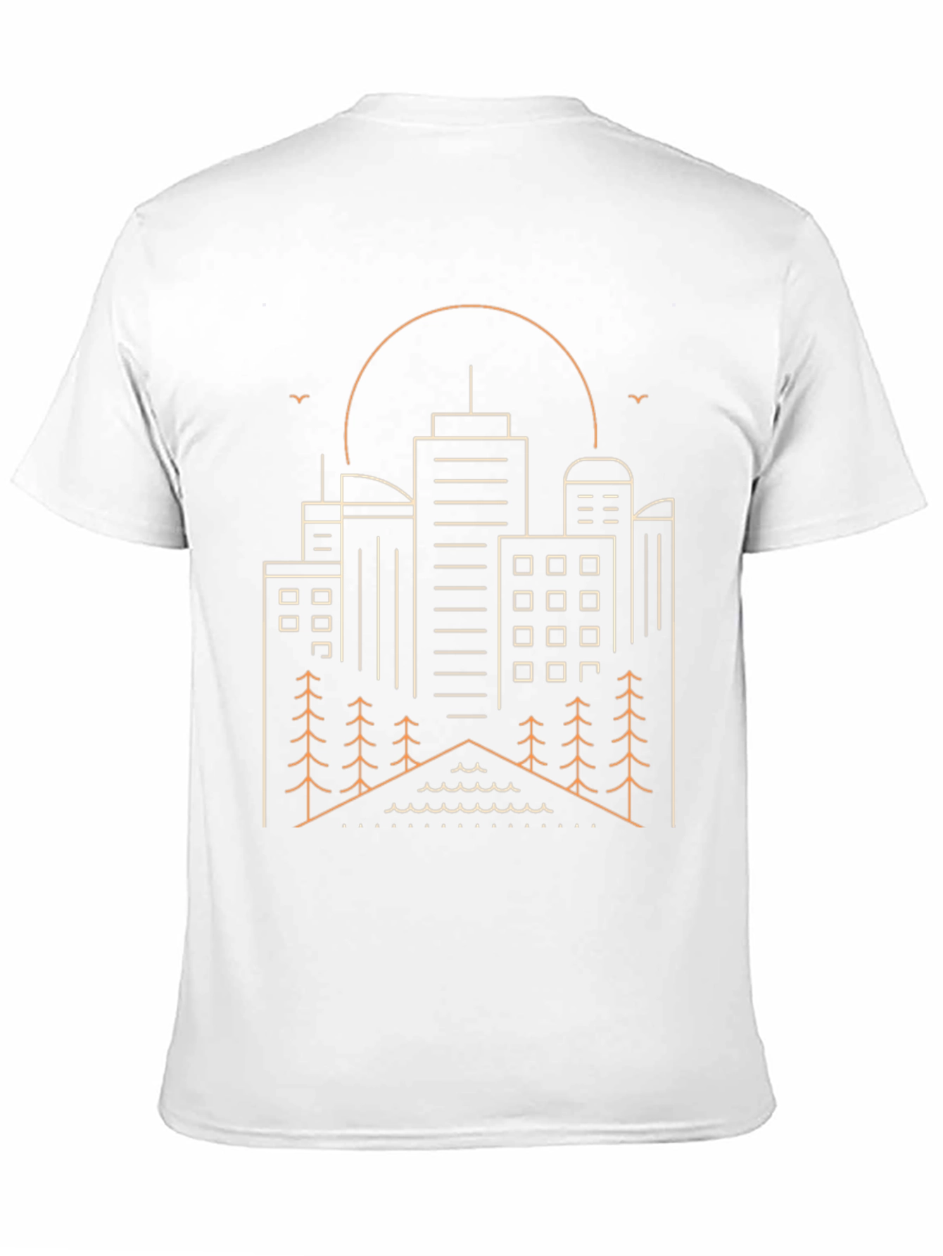 Cityscape Outline Graphic T-Shirt